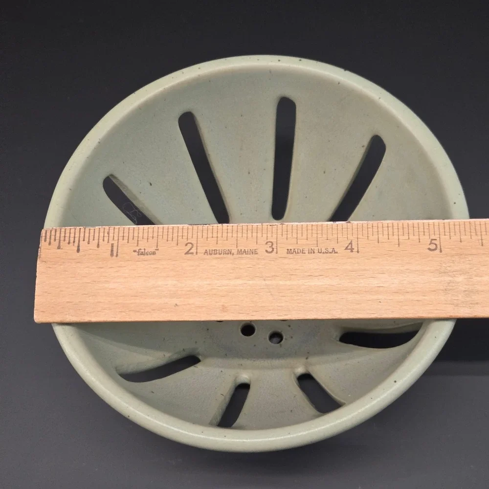 Anthropologie Ceramic‎ Berry Colander Bowl Light Green Slotted Strainer Dish